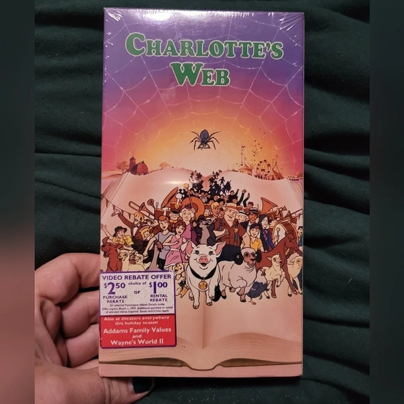 SEALED Charlotte's Web VHS, 1993 - Picture 1 of 3